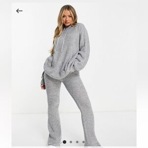 ASOS - ASYOU knitted hoodie in gray grey